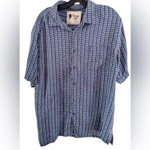 Vintage Silk Circa 1969 100% Silk Button Shirt Men’s Size Large Short Sleeve